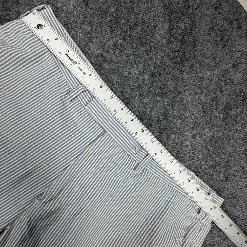 Polo Ralph Lauren Suffield Fit Shorts Mens 38 Blue White Seersucker Striped 0562